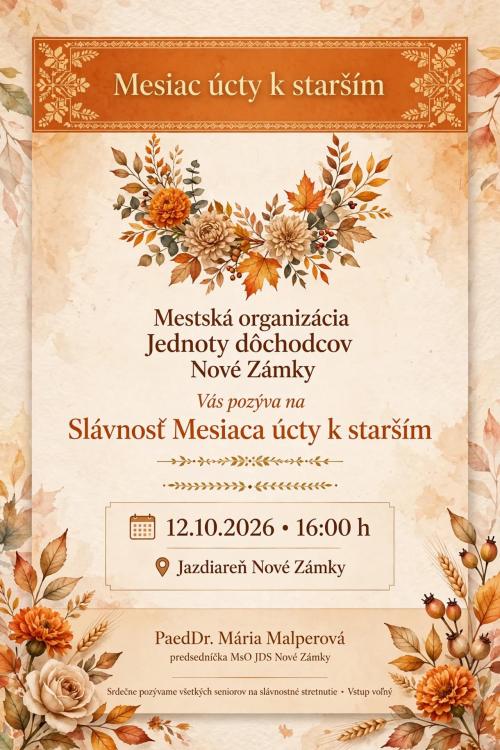 slávnosť pre seniorov